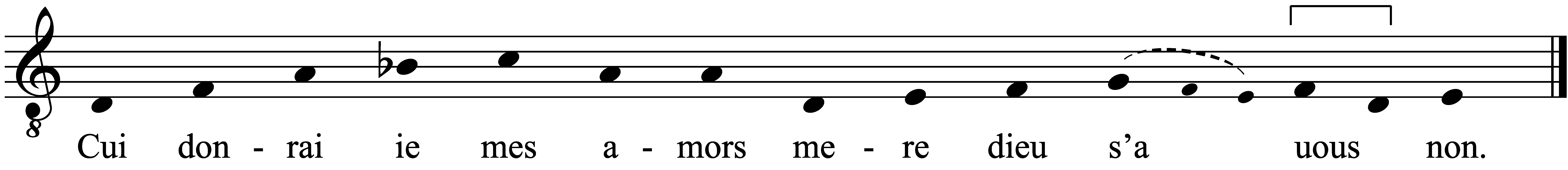 Refrain musical notation